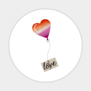 Lesbian ballon love Magnet